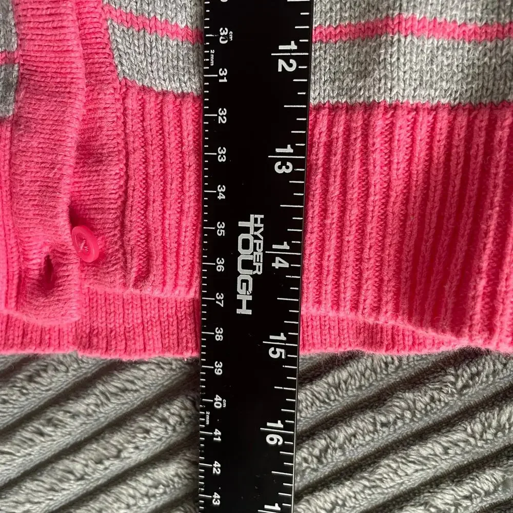 Old Navy Cherokee Girls XS Sweater Bundle Pink Green Button Down Long Sleeve - 2